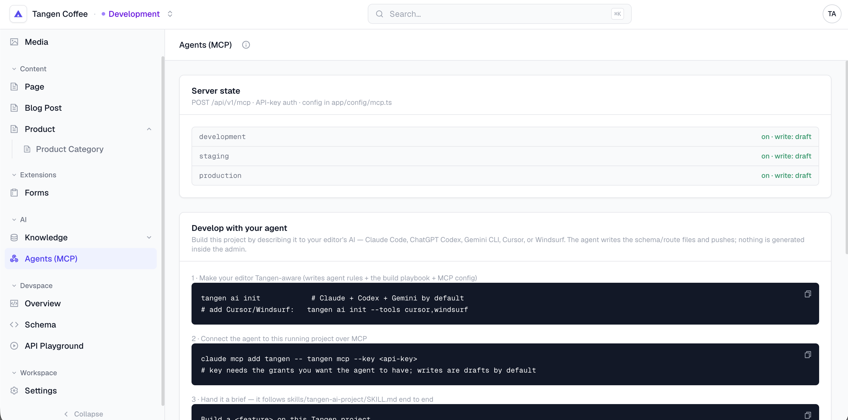 MCP tools and the AI assistant